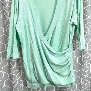 Maurices Wrap Side Ruched Sweater - Size 1 (20-22)